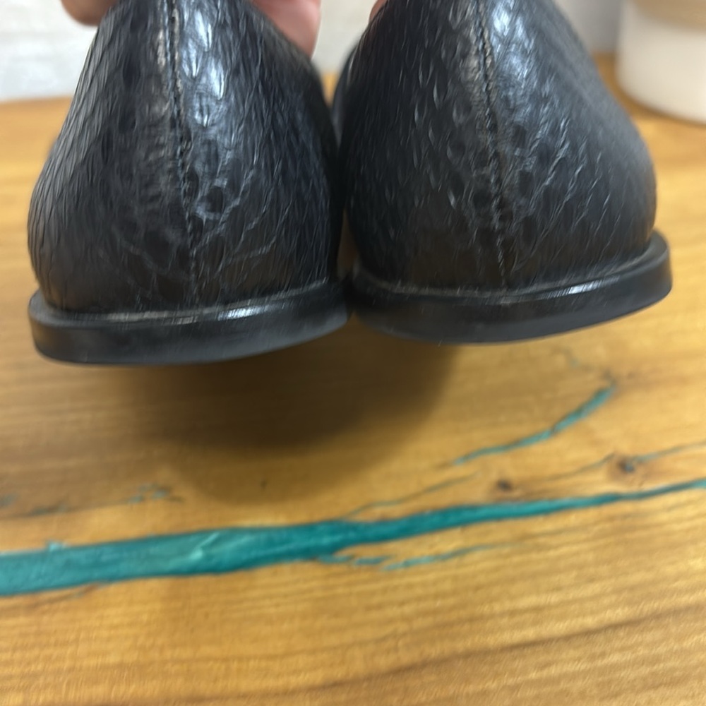 Vince Mason Black Leather Flats 6.5 - Picture 8 of 10